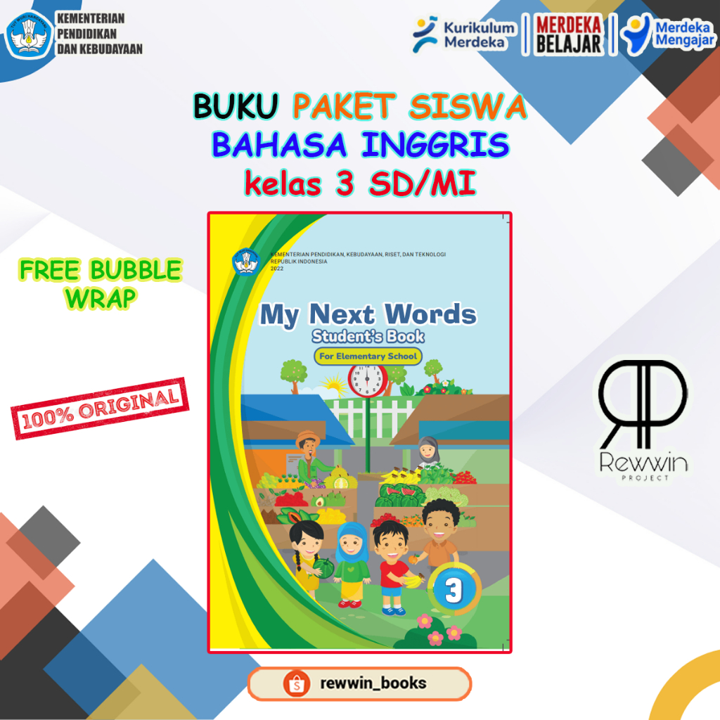 Jual Buku SISWA Bahasa Inggris Kelas 3 SD Kurikulum Merdeka | Shopee ...