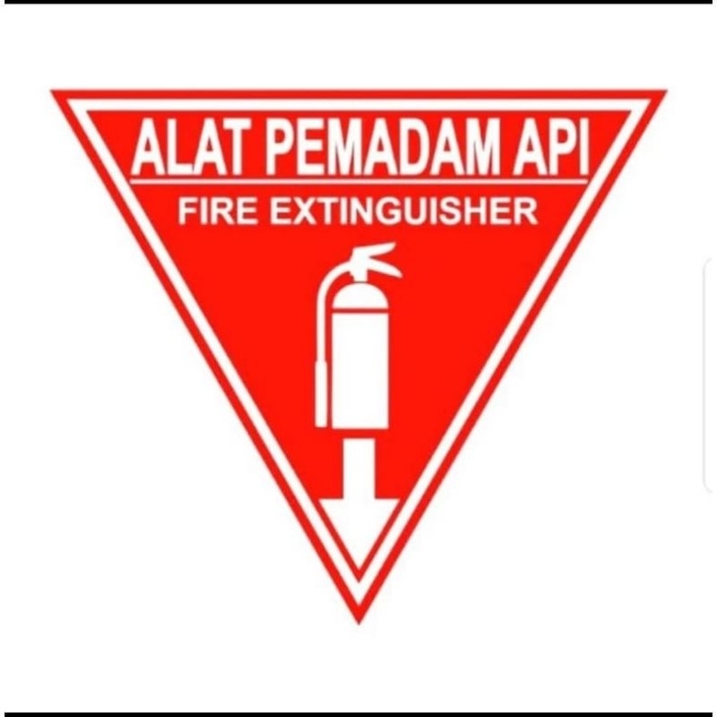 Jual Sign Stiker Segitiga Alat Pemadam Api Shopee Indonesia