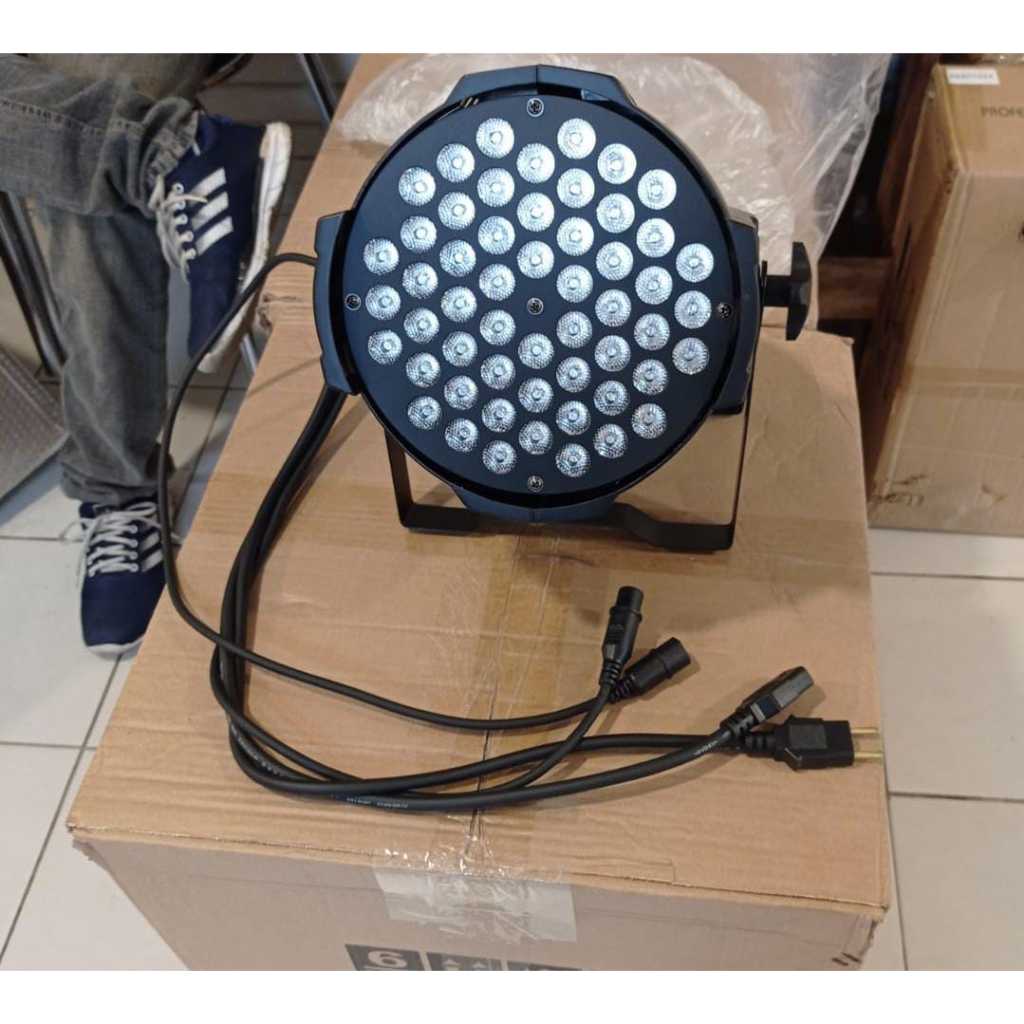 Jual Lampu Lighting Par Led 54 Rgbw 3watt Per Led 4 Kabel Shopee