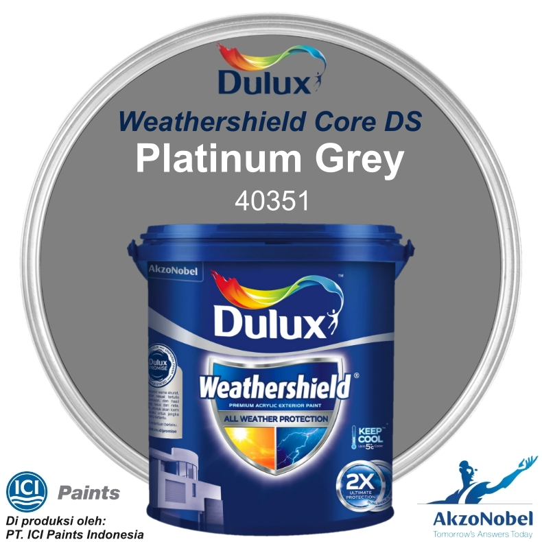 Jual CAT DULUX WEATHERSHIELD CORE DS (Tinting) 2.5 LT - PLATINUM GREY ...