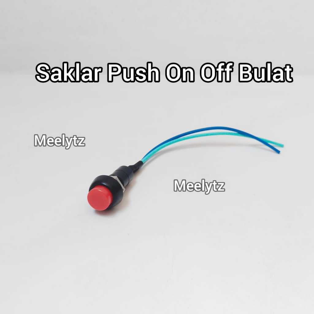 Jual Saklar Push On Off Bulat Motor Universal switch mobil Push button ...