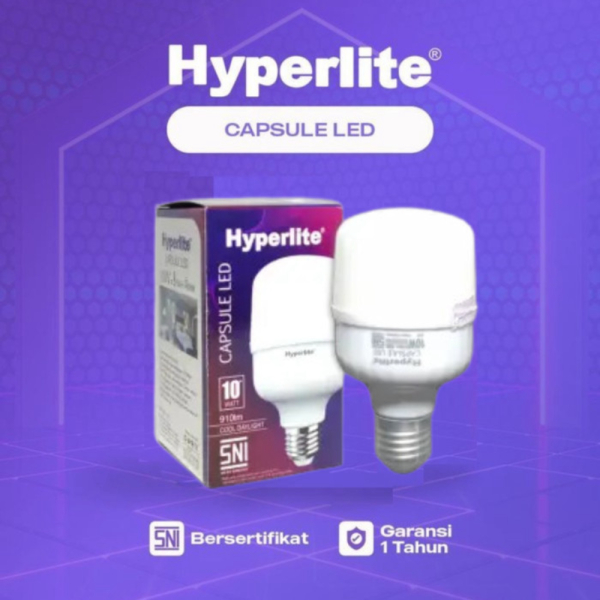 Jual Lampu Bohlam Led Hyperlite Capsule Watt Cahaya Putih Limited