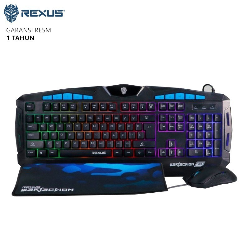 Jual Keyboard Mouse Gaming Combo Rexus Warfaction VR1 \ Keyboard gaming ...