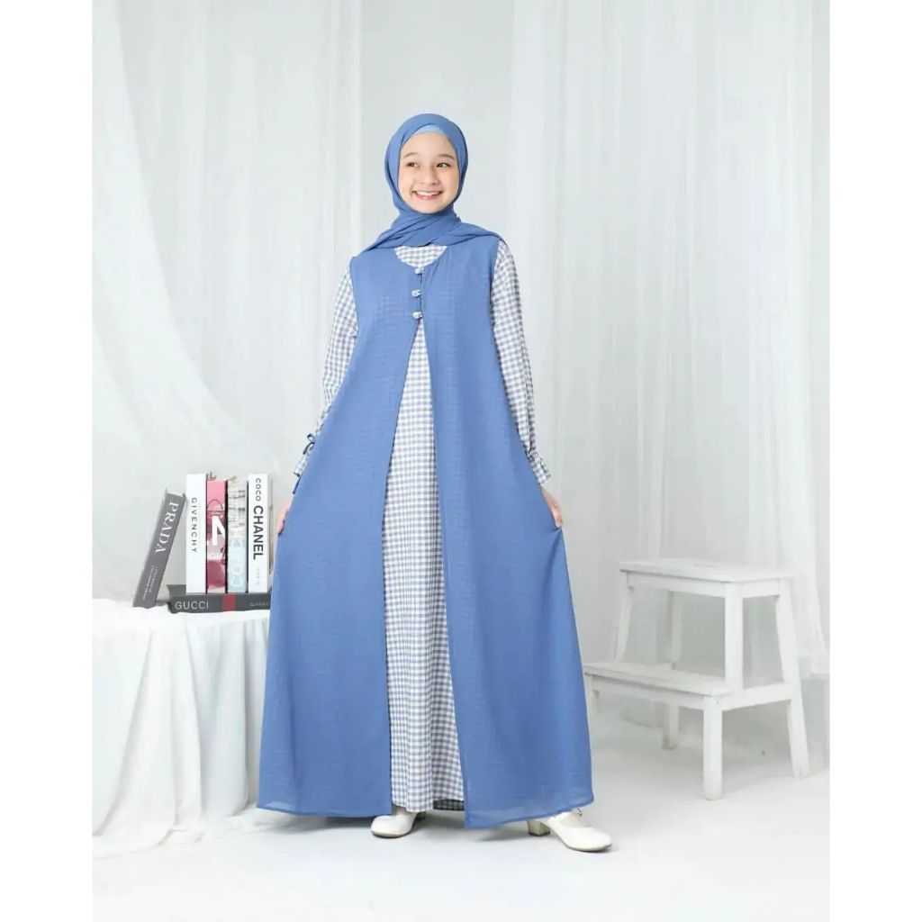 Jual Baju Gamis Anak Terbaru 2024 Permpuan Kekinian Usia 10 11 12 13 14