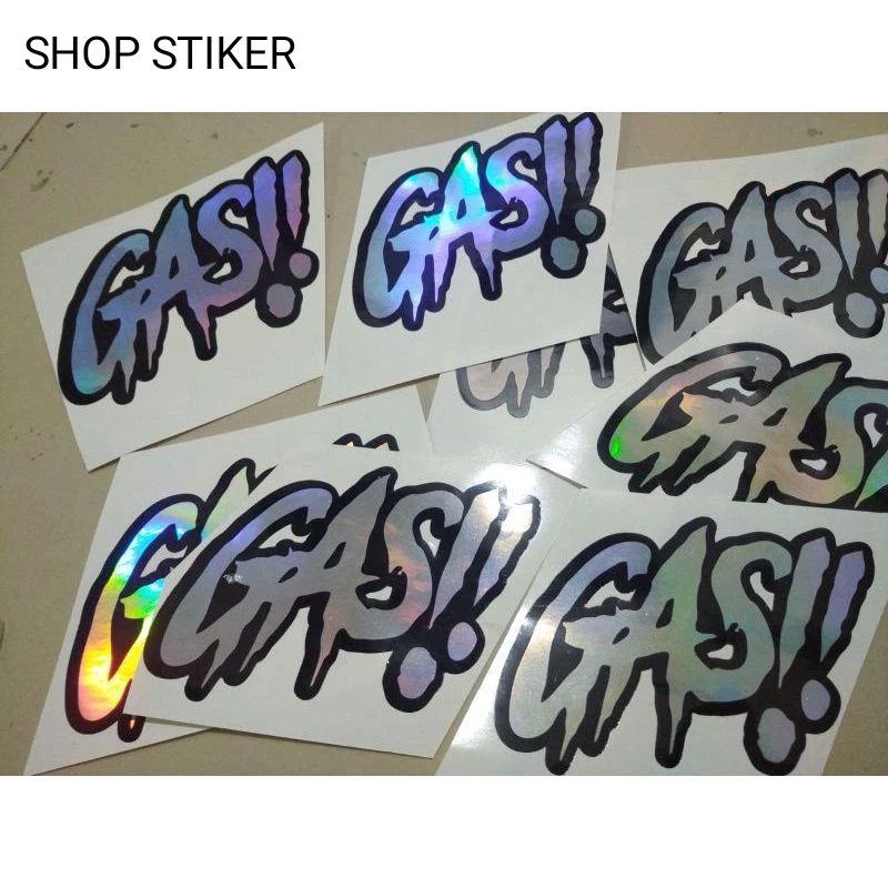 Jual STIKER GASS BAHAN HOLOGRAM DAN ORACAL | Shopee Indonesia