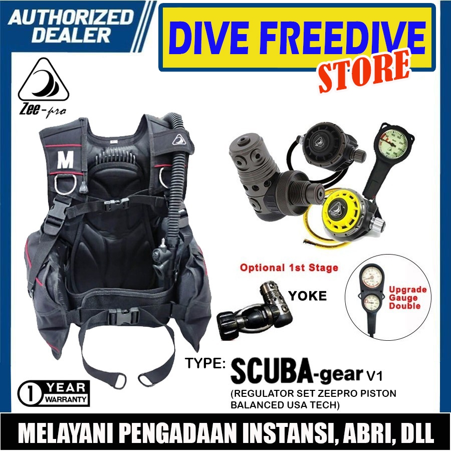 Jual Paket BCD Set Zeepro Scubagear Scuba Gear BC Jacket Basic ...