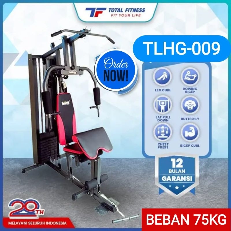 Jual Home Gym 1 Sisi Beban 75 Kg Total Tlhg 009 Shopee Indonesia