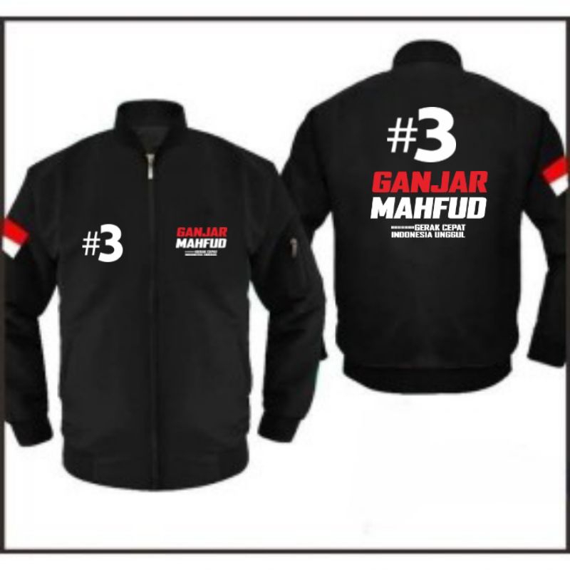 Jual Jaket Bomber Ganjar Mahfud Pemilu | Shopee Indonesia