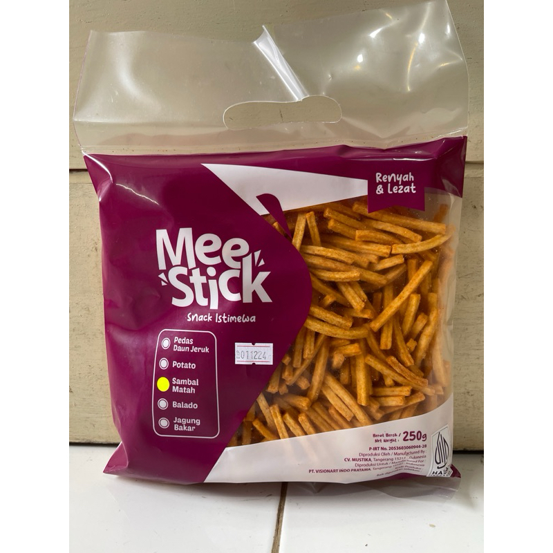 Jual mee stick snack enak, gurih, dan halal 250gr | Shopee Indonesia