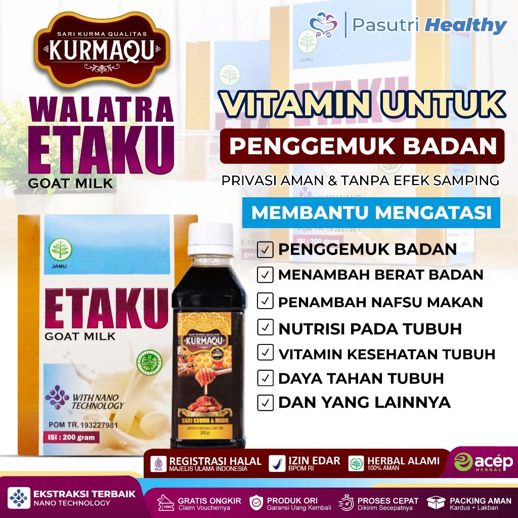 Jual Vitamin Penggemuk Badan Menambah Berat Badan Penambah Nafsu Makan