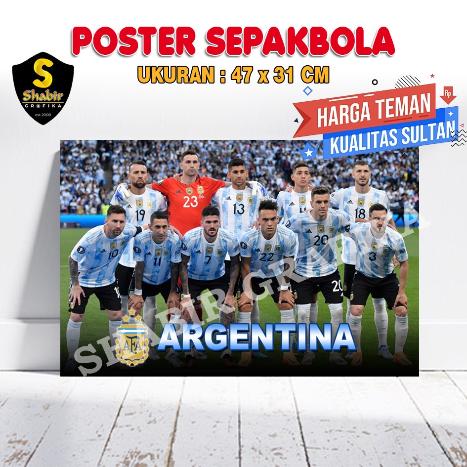 Jual Cod Poster Dinding Hiasan Dinding Poster Sepakbola Timnas