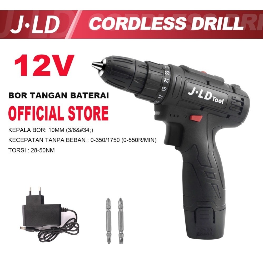 Jual Jld Mesin Bor Batre Cordless Drill Battery S Mesin Bor Kayu Triplek Besi Ringan