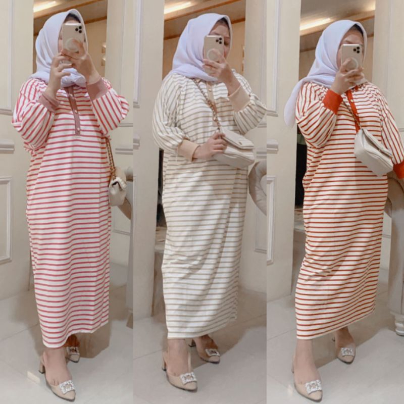 Jual Sisil dress salur | Shopee Indonesia