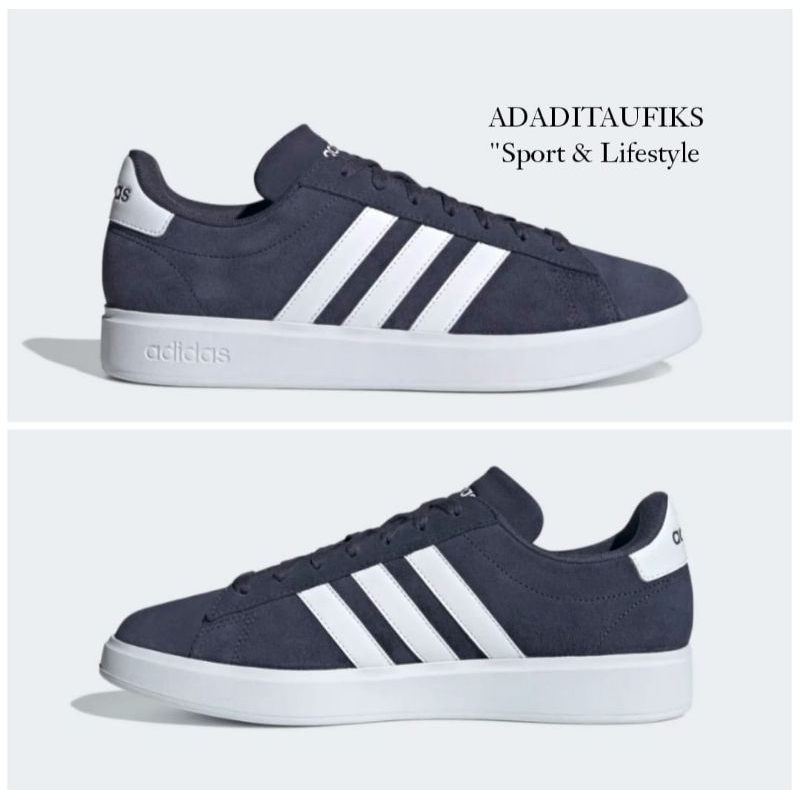 Adidas grand court navy best sale