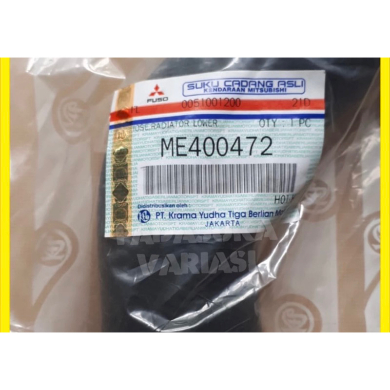 Jual Selang Radiator Bawah Canter 110/125 ps Original100% Mitsubishi ...
