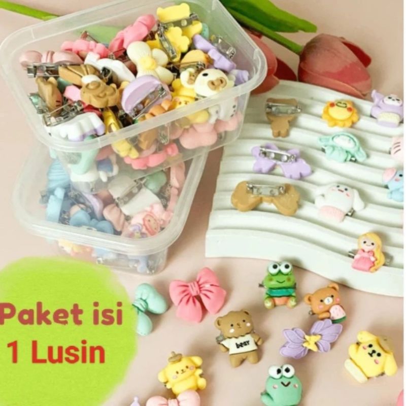 Jual BROS/PIN ANAK 12 pcs (1 lusin ) | Shopee Indonesia