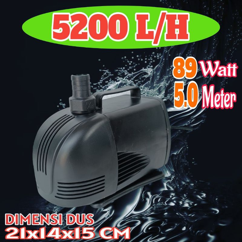 Jual MESIN POMPA KOLAM 5000 S/D 5200 L/H Waterpump submersible water
