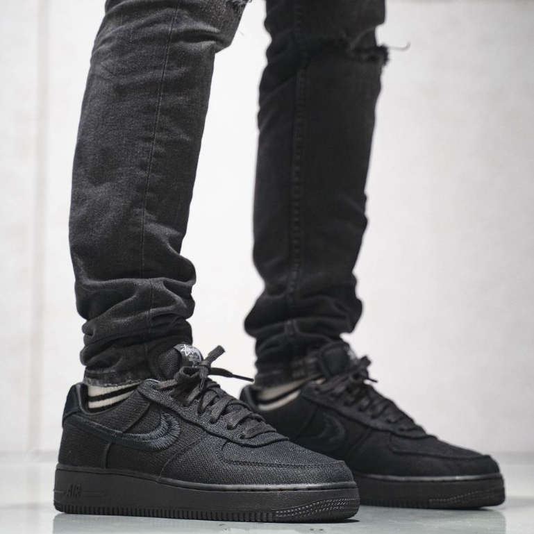 Jual Sepatu Air Force 1 Low Stussy Black BNIB | Shopee Indonesia