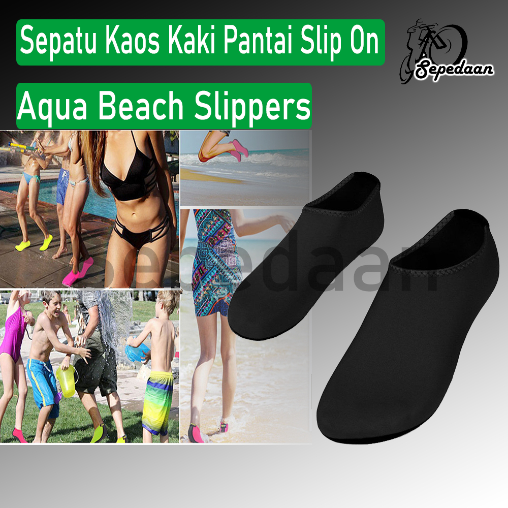 Jual Sepatu Kaos Kaki Pantai Slip On Aqua Beach Slippers | Water Shoes ...