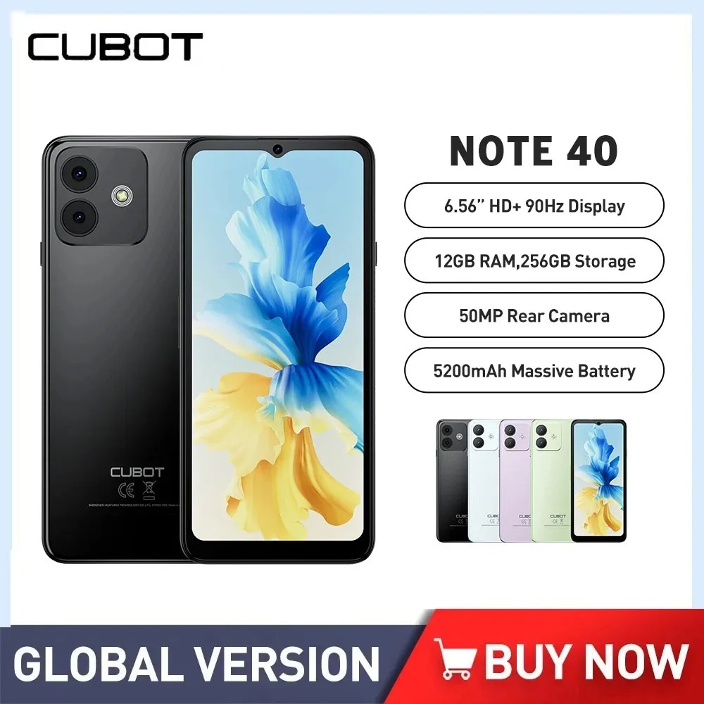 Cubot Note 50 Cheap 4G Smartphones Octa-Core 8GB+256GB Android 13 Mobile  Phone 6.56Inch Display 50MP Camera 5200mAh Battery NFC - AliExpress