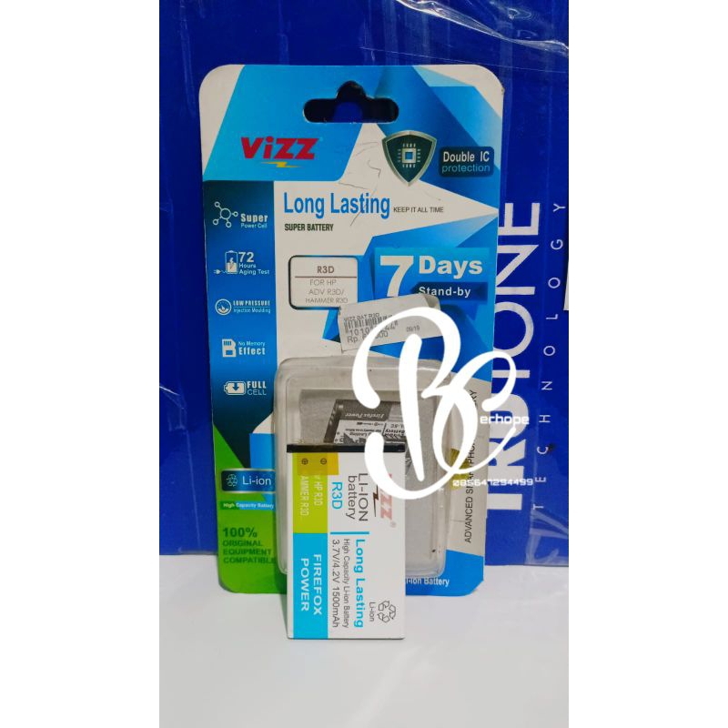 Jual BATERAI VIZZ ADVAN HAMMER R3D ORI | Shopee Indonesia