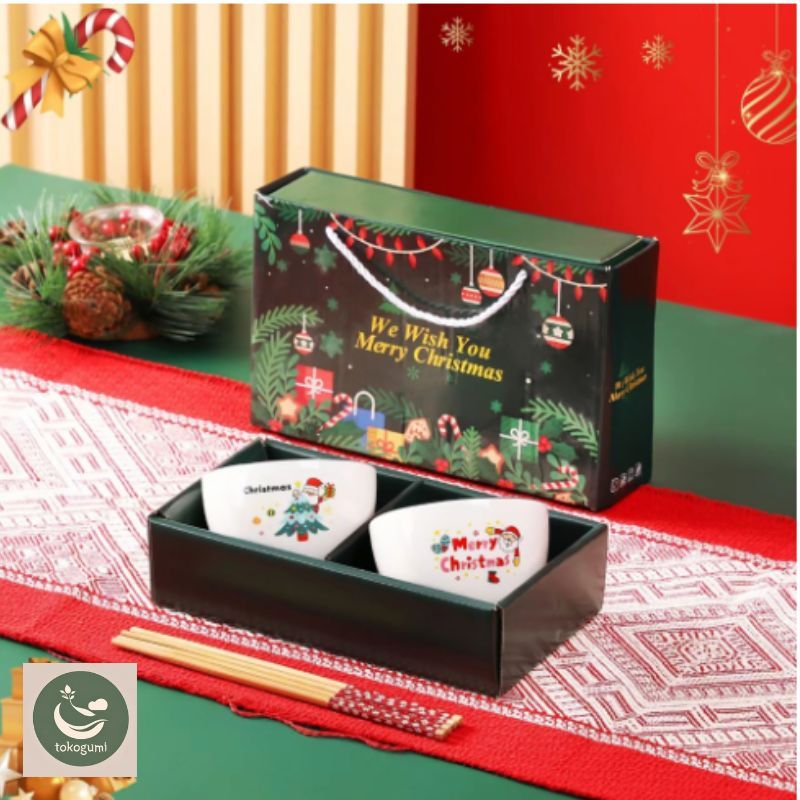 Jual Mangkok Set Jepang Christmas Series Hampers Mangkok Japanese