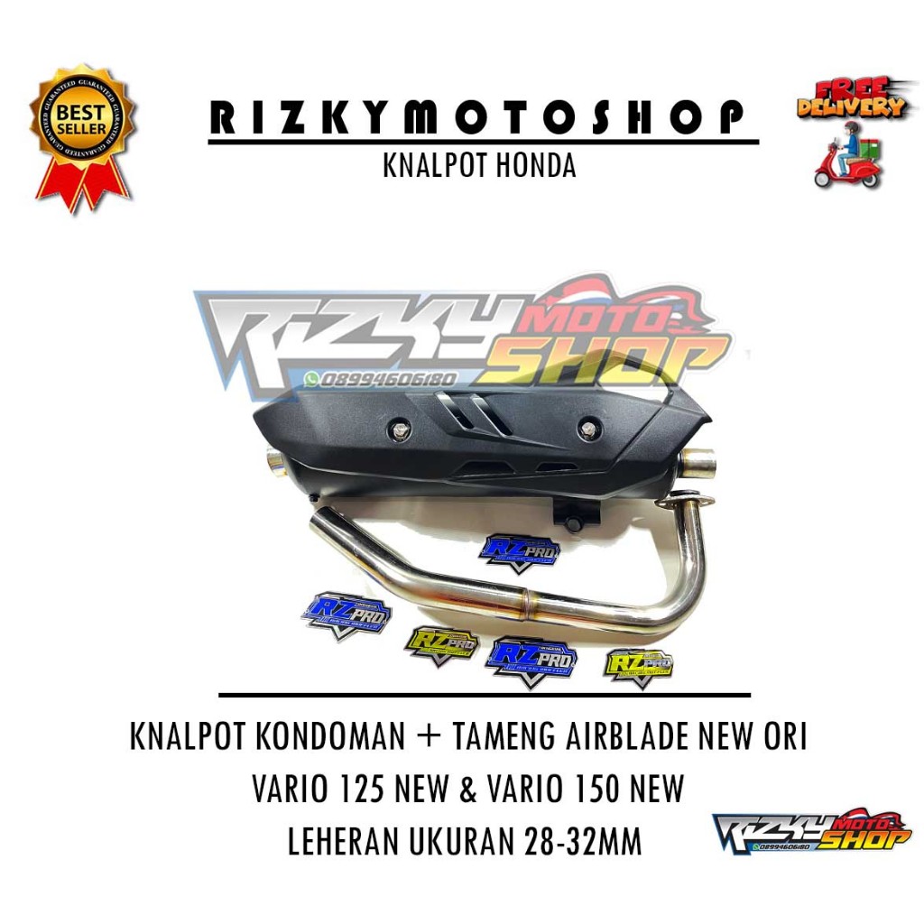 Jual Live Knalpot Kondoman Vario Led New Leheran Ukuran Mm Rz Pro Knalpot