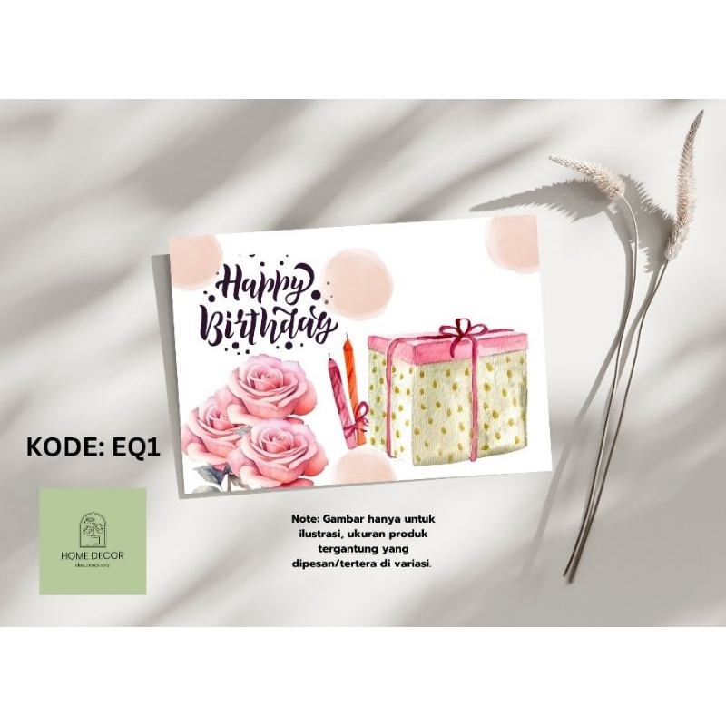 Jual 1 SET (10PCS) BIRTHDAY CARD/KARTU UCAPAN SELAMAT ULANG TAHUN