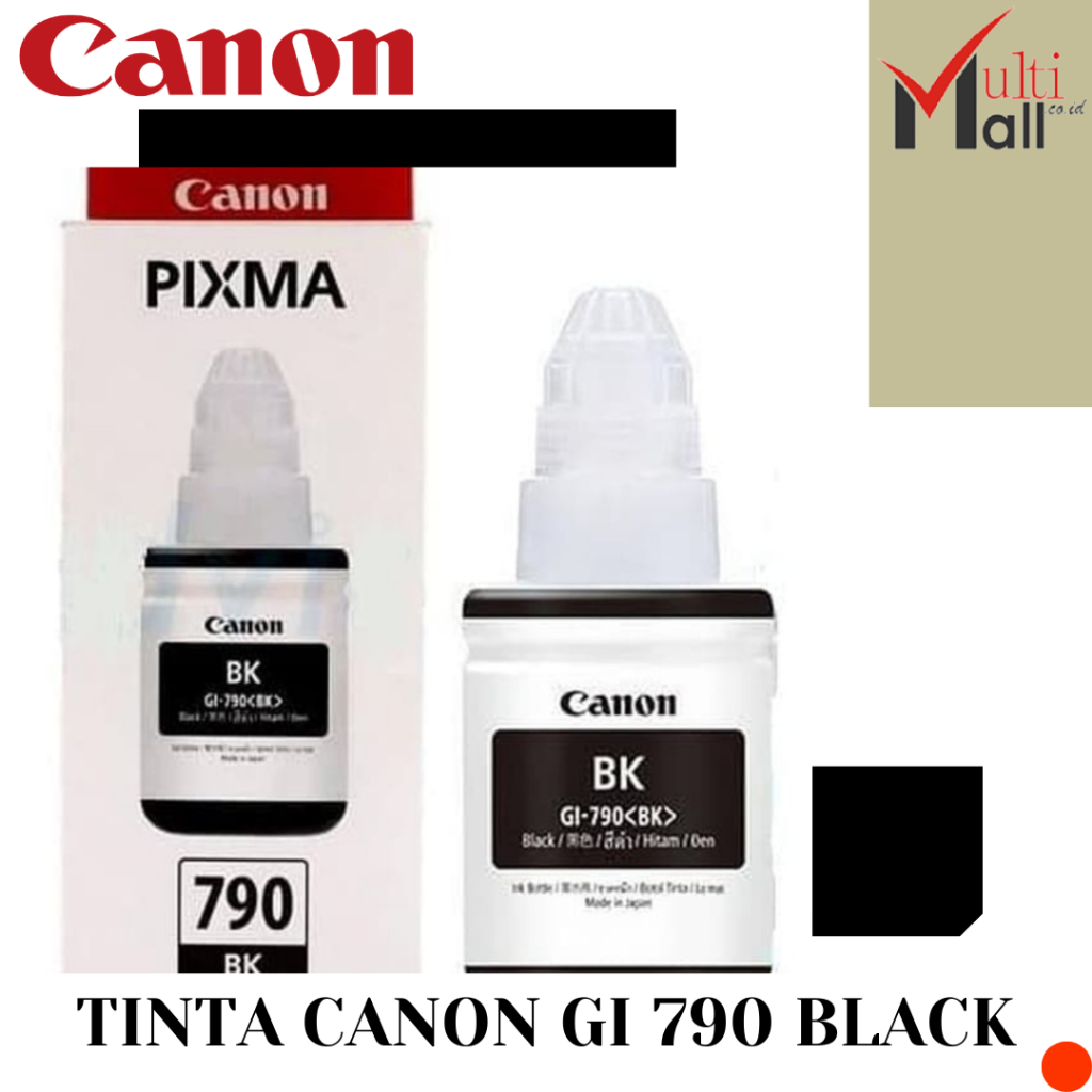 Jual Tinta Canon Pixma GI 790 Black Original Shopee Indonesia