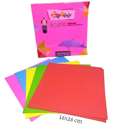 Jual ORIGAMI FORTE UKURAN 16x16cm (1 PACK ISI 25 LEMBAR)/ KERTAS LIPAT ...
