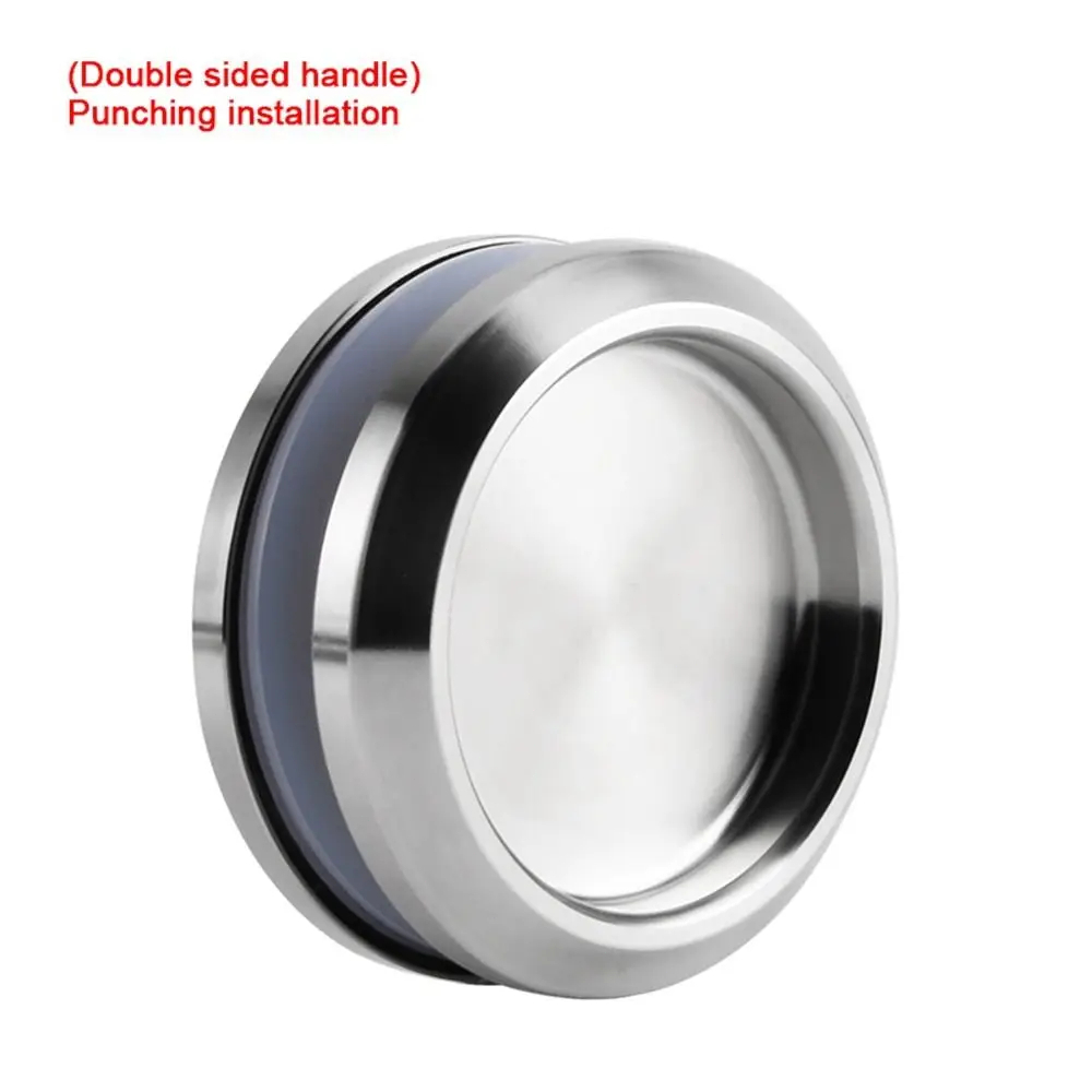 Jual 304 Handel Pintu Bulat Sliding Round Glass Sliding Flush Door ...