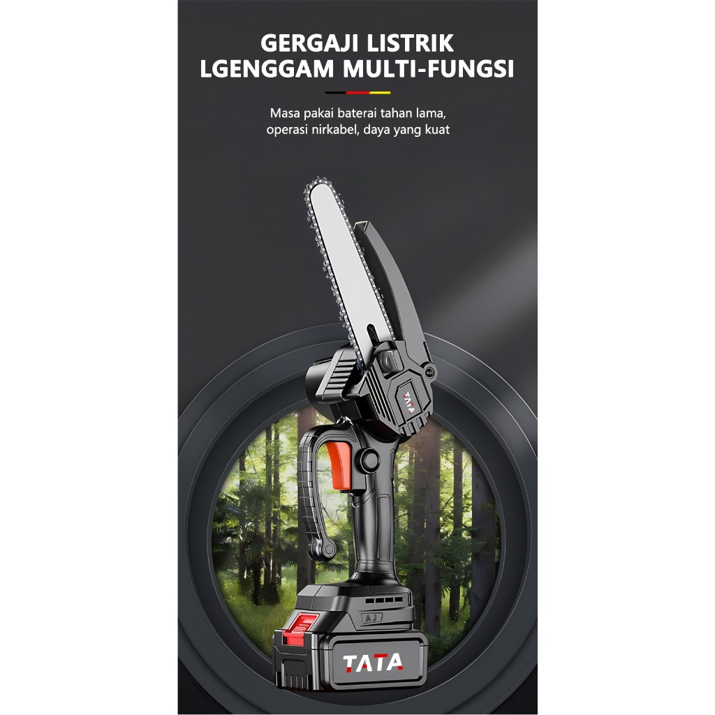 Jual 【COD】⚠️ ⚠️ TATA Gergaji Listrik Mini Chainsaw Gergaji Listrik Mini ...