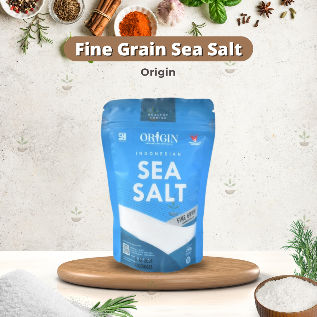 Jual Origin Sea Salt Fine Grain 250Gr Garam Laut Halus Origin 250 Gram Shopee Indonesia