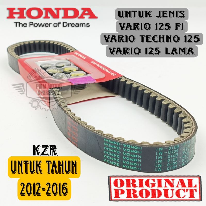 Jual VANBELT V-BELT ORIGINAL KZR SET ROLLER HONDA VARIO TECHNO 125