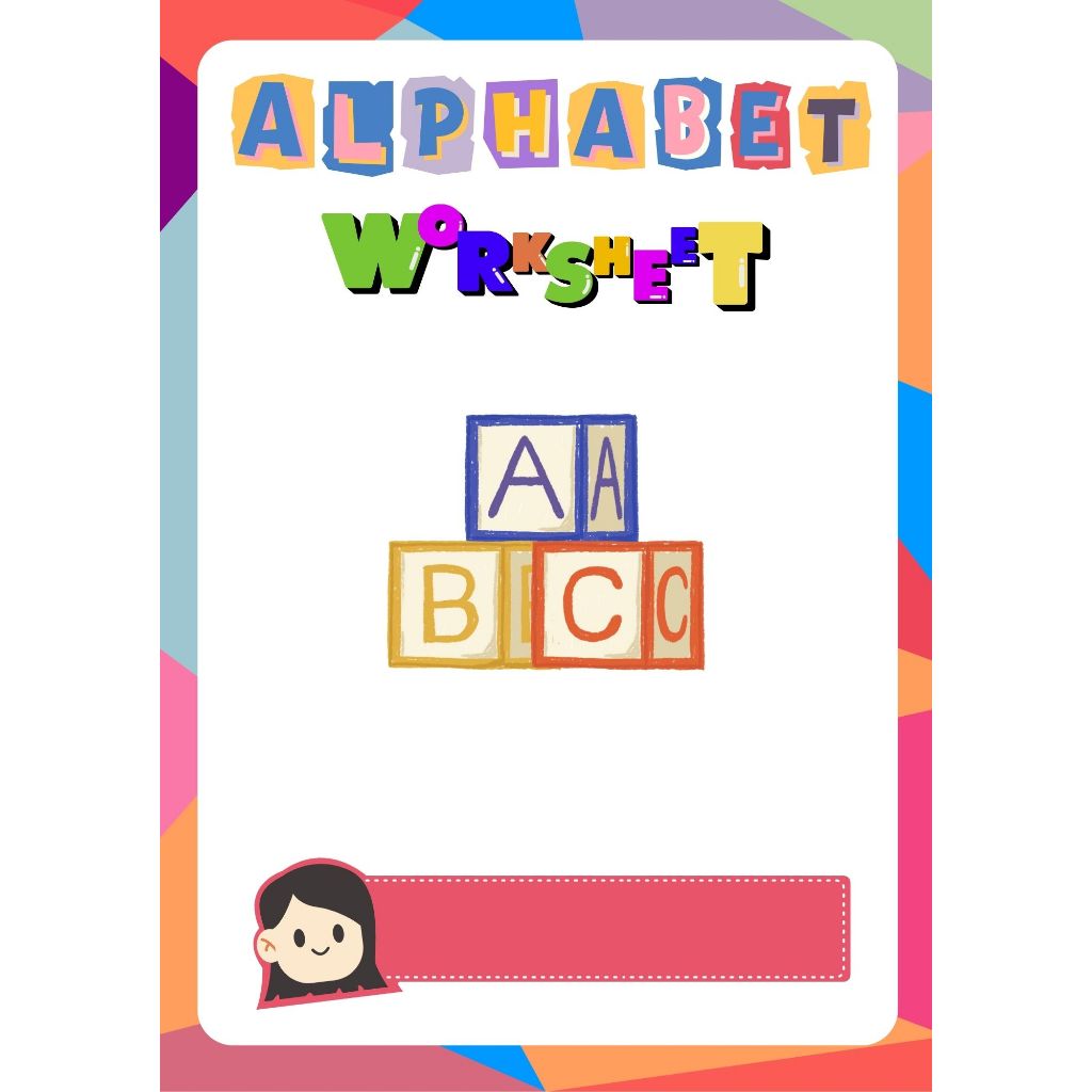 Jual Printable Alphabet Worksheet, Lembar Kerja Anak | Shopee Indonesia