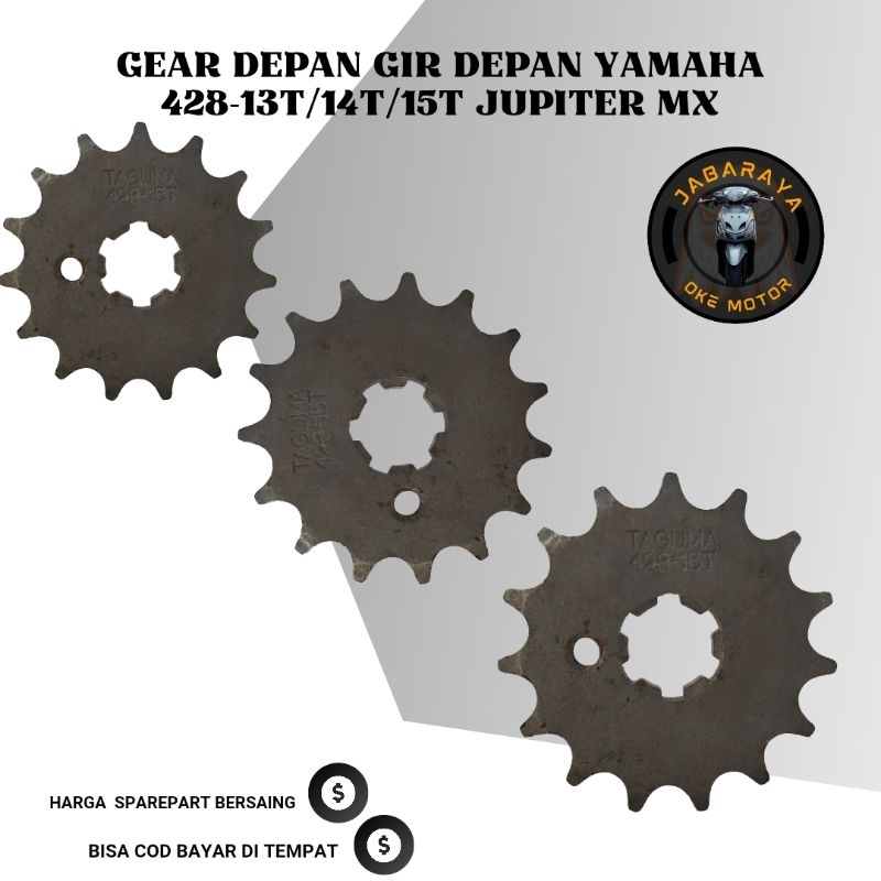 Jual GEAR DEPAN GIR DEPAN YAMAHA MX 428-13T BAHAN MARTIAL TEBAL ...