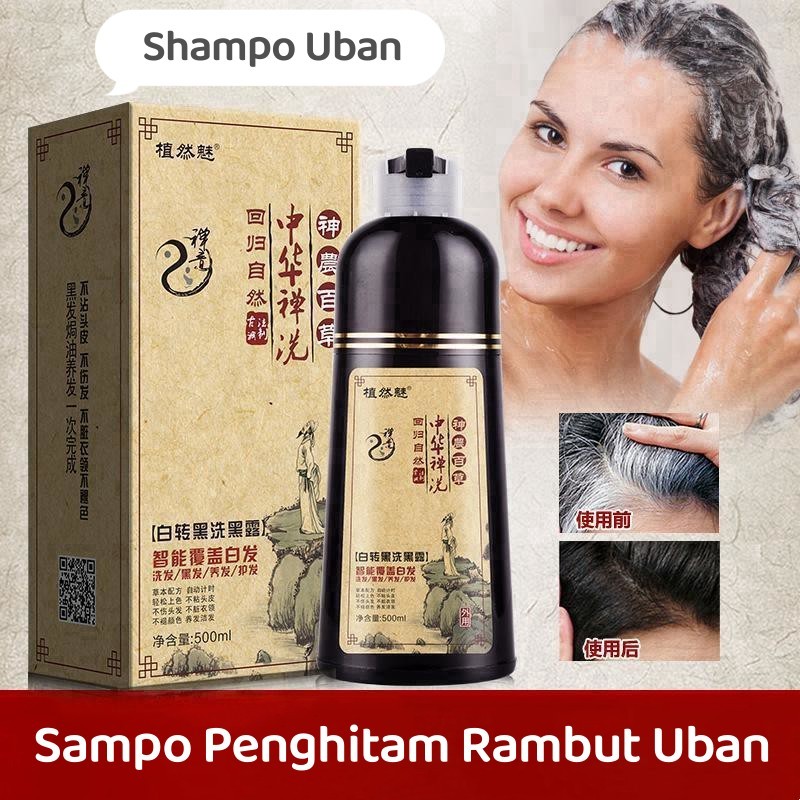 Jual ZHI RAN MEI Shampoo Pewarna Rambut Instan Hair Dye Shampoo (Dengan