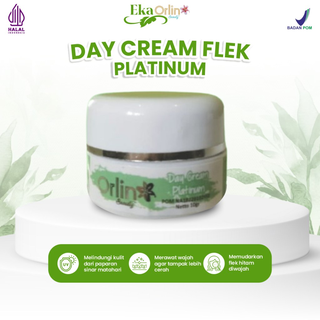 Jual Day Cream Flek Platinum Orlin Beauty Krim Pagi Siang Mencerahkan ...