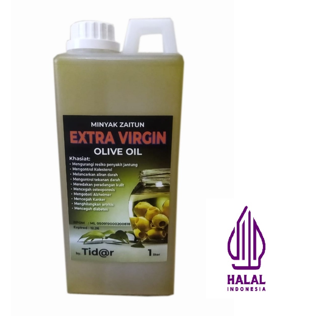 Jual Termurah Minyak Zaitun Extra Virgin Olive Oil Kemasan 1 Liter Bisa