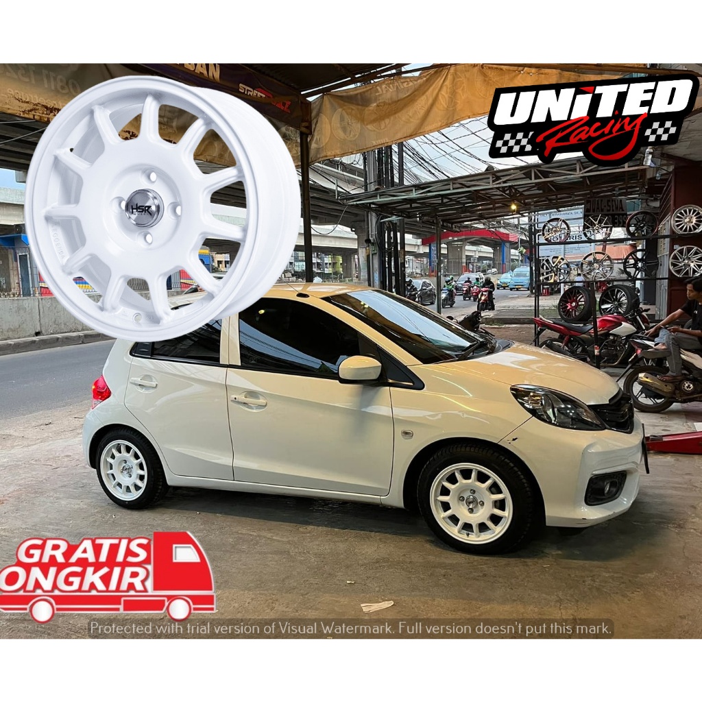 Jual VELG MOBIL RALLY LOOK RING 15 HSR TOCHIGI WHITE R15X7 PCD 4X100