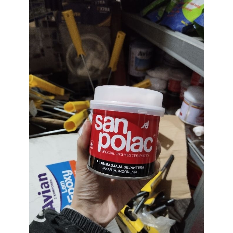 Jual DEMPUL SANPOLAC 250 GRAM DEMPUL BESI DEMPUL KAYU 1/4 KG | Shopee ...