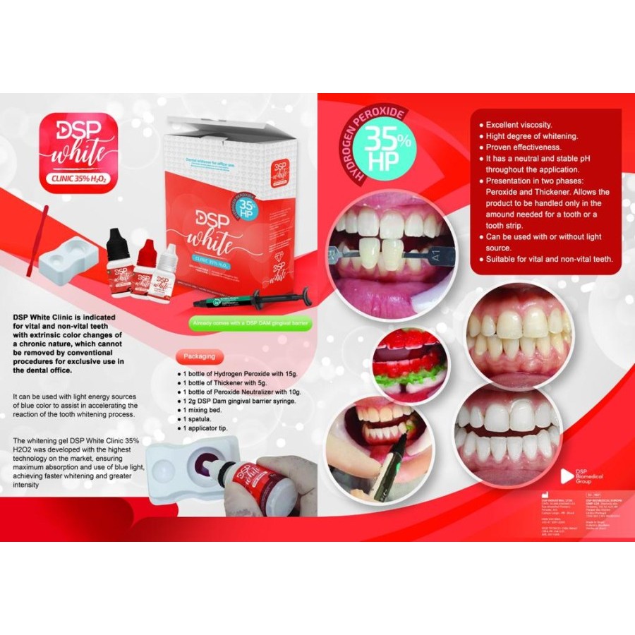 Jual DSP White Clinic 35% H2O2/Pemutihan gigi/TANPA SINAR | Shopee ...