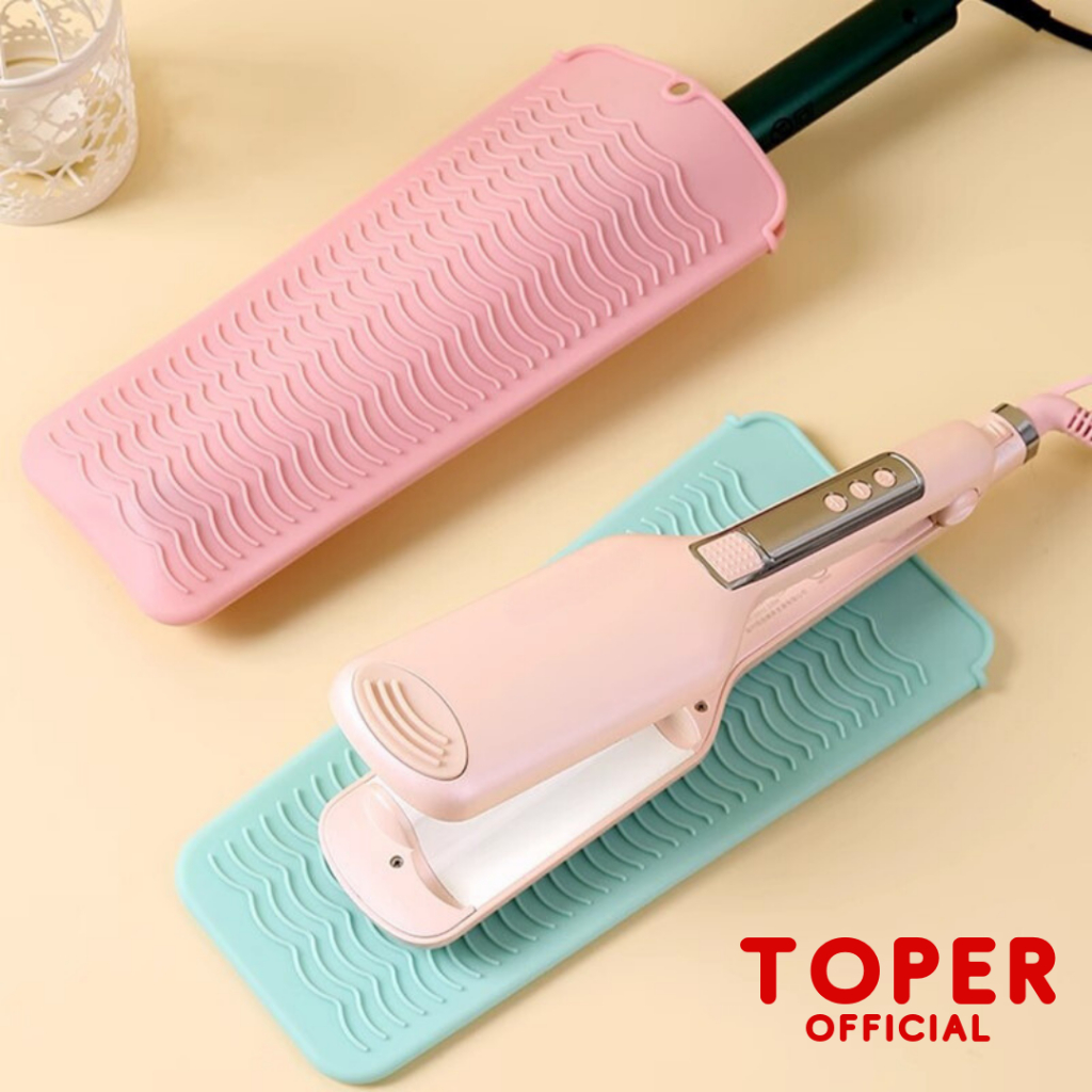 Jual TOPER Alas Catokan Rambut Silicone Pad Hair Style Travel Protector ...