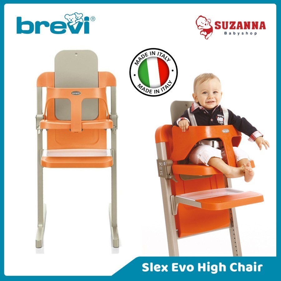 Jual Brevi Slex Evo High Chair + Bouncer - Kursi Makan Bayi | Shopee ...