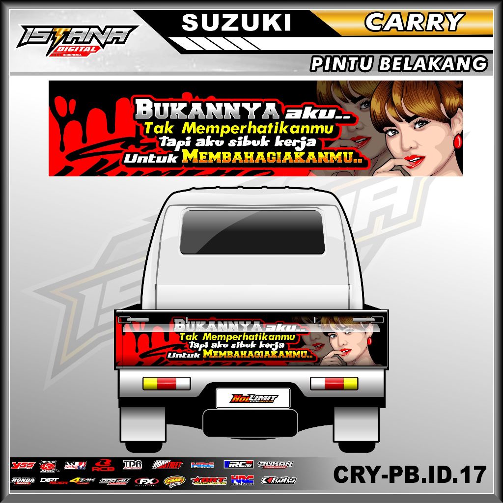 Jual Stiker Pintu Belakang Pick Up CARRY - Sticker Variasi Pintu ...