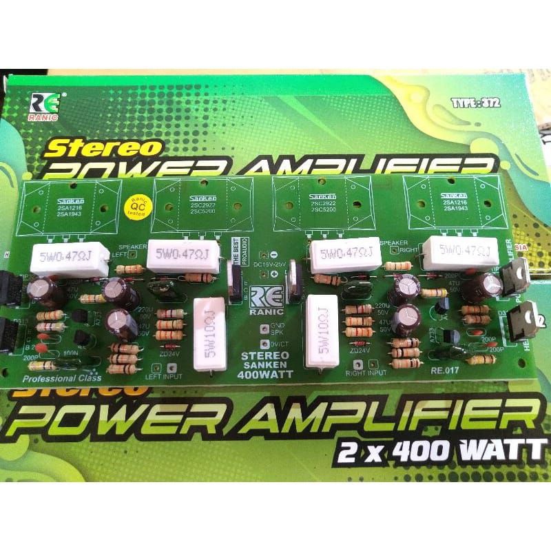 Jual Kit Power driver amplifier stereo 2x400watt tanpa transistor
