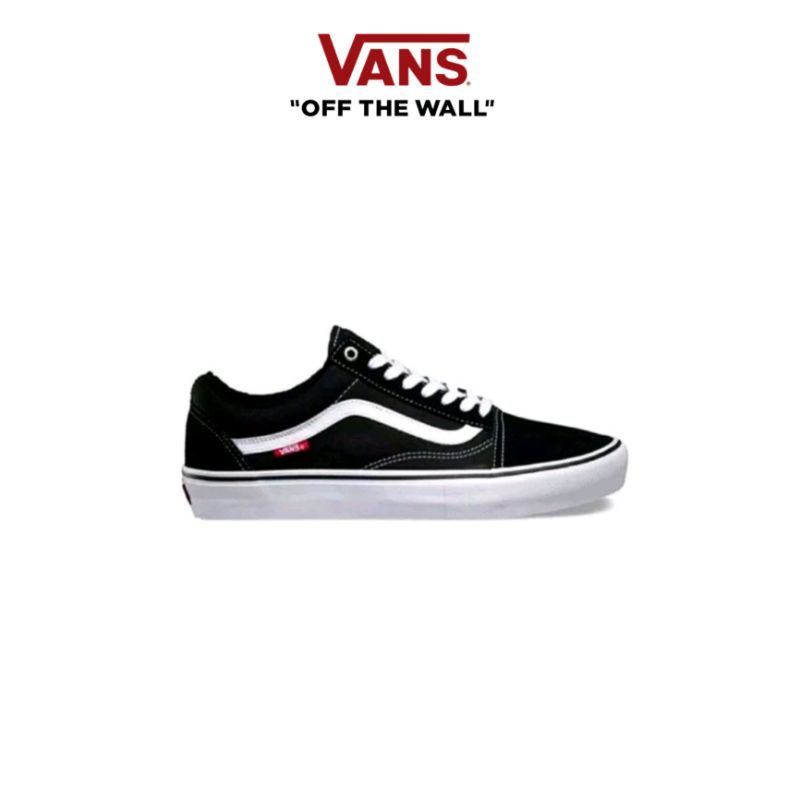Jual Vans Old Skool Pro Black White Original Shopee Indonesia