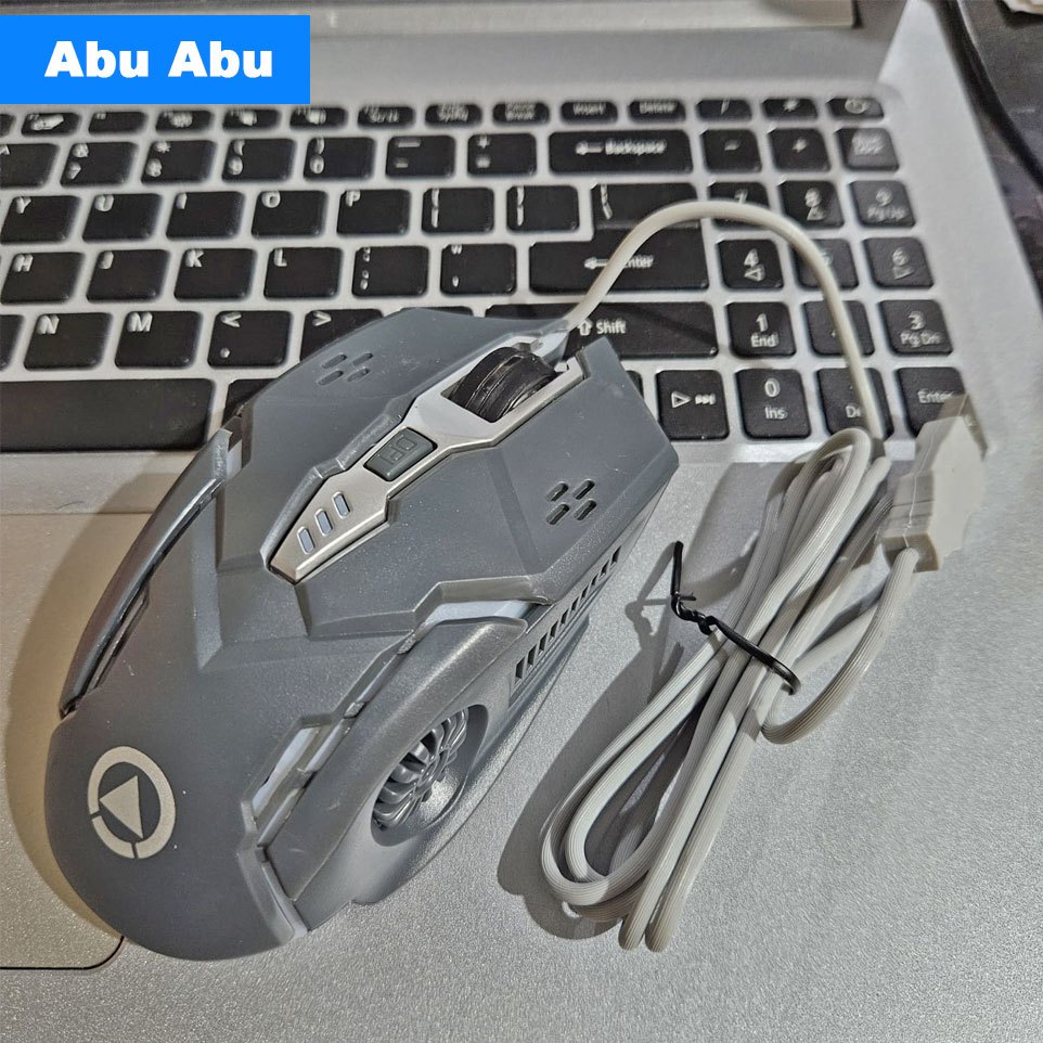 Jual Mouse Gaming LED RGB 3200 DPI - Normal Click - Wired - Silver ...