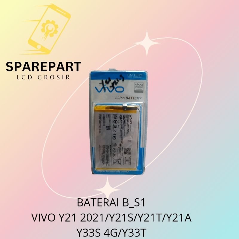 Jual BATERAI B_S1 VIVO Y21 2021 / Y21S / Y21T / Y21A / Y33S 4G / Y33T ...