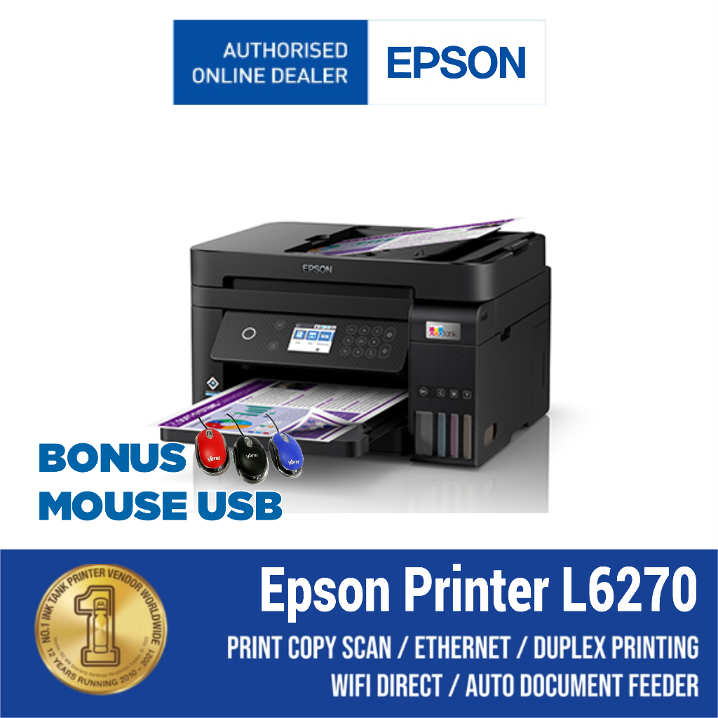 Jual Epson Ecotank L6270 A4 Wi Fi Duplex All In One Ink Tank Printer With Adf Shopee Indonesia 2000